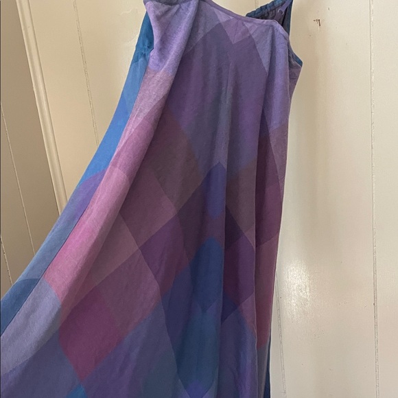 Gorgeous Gap Blue Purple Ombré Linen Dress - Picture 5 of 9